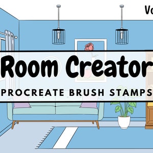 Room Creator Brush Stamps | Procreate Room Creator Brush Stamps | Room Creator Procreate Stamps | Procreate Room Creator Stamps