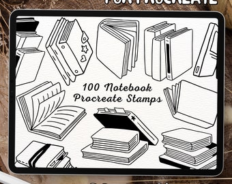 100 Notebook Brush Stamps | Procreate Notebook Brush Stamps | Notebook Procreate Stamps | Procreate Notebook Stamps | Procreate Notebook