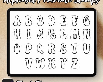 Alphabet Brush Stamps | Procreate Alphabet Brush Stamps | Alphabet Procreate Stamps | Procreate Alphabet Stamps | Procreate Alphabet