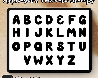 Alphabet Brush Stamps | Procreate Alphabet Brush Stamps | Alphabet Procreate Stamps | Procreate Alphabet Stamps | Procreate Alphabet