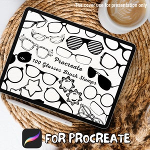 100 Brillen Pinsel Stempel | Procreate Glasses Brush Stamps | Brille Procreate Stempel | Procreate Glasses Stempel | Procreate Glasses