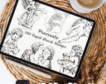 100 Cupid Brush Stamps | Procreate Cupid Brush Stamps | Cupid Procreate Stamps | Procreate Cupid Stamps | Procreate Cupid | Procreate Stamps