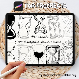 100 Hourglass Brush Stamps | Procreate Hourglass Brush Stamps | Hourglass Procreate Stamps | Procreate Hourglass Stamps | Procreate Stamps