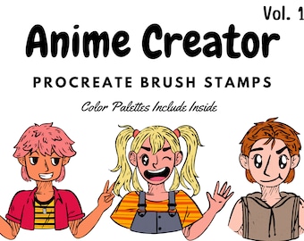 Anime Creator Brush Stamps | Procreate Anime Creator Brush Stamps | Anime Creator Procreate Stamps | Procreate Anime Creator Stamps