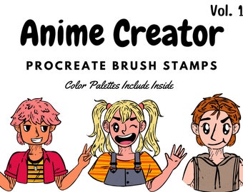 Anime Creator Brush Stamps | Procreate Anime Creator Brush Stamps | Anime Creator Procreate Stamps | Procreate Anime Creator Stamps