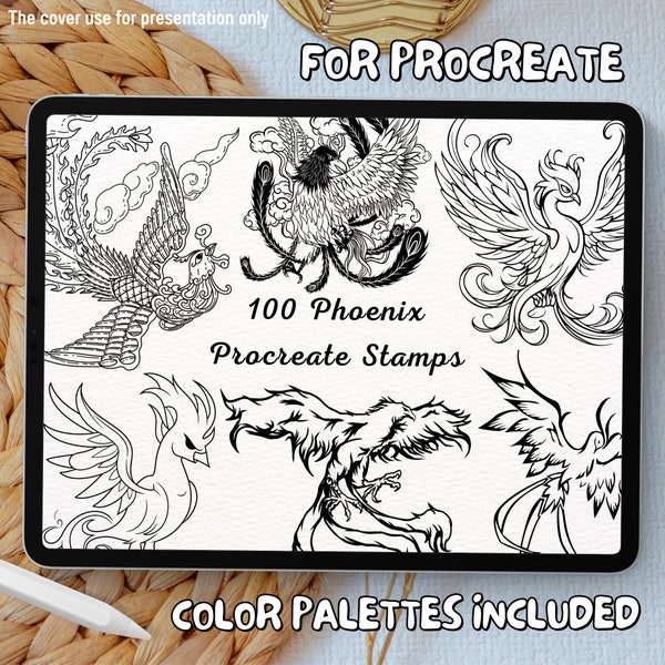 100 Phoenix Brush Stamps | Procreate Phoenix Brush Stamps | Phoenix Procreate Stamps | Procreate Phoenix Stamps | Procreate Phoenix