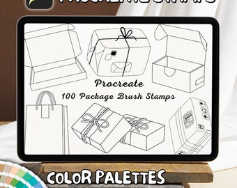 100 Package Brush Stamps | Procreate Package Brush Stamps | Package Procreate Stamps | Procreate Package Stamps | Procreate Package