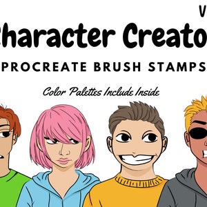 Character Creator Brush Stamps | Procreate Character Creator Brush Stamps | Character Creator Procreate Stamps | Procreate Character Creator