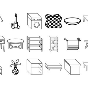 Room Creator Brush Stamps | Procreate Room Creator Brush Stamps | Room ...