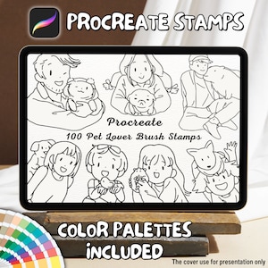 100 Pet Lover Brush Stamps | Procreate Pet Lover Brush Stamps | Pet Lover Procreate Stamps | Procreate Pet Lover Stamps | Procreate Stamps