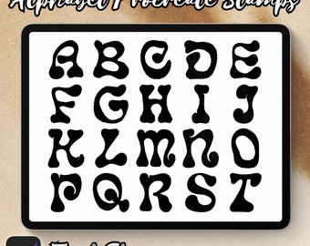 Alphabet Brush Stamps