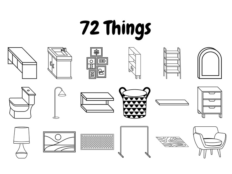 Room Creator Brush Stamps | Procreate Room Creator Brush Stamps | Room ...