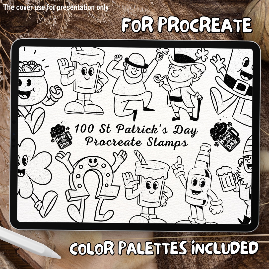 100 St Patrick's Day Brush Stamps | Procreate St Patrick's Day Brush ...