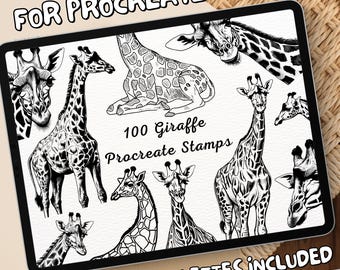 100 Giraffe Brush Stamps | Procreate Giraffe Brush Stamps | Giraffe Procreate Stamps | Procreate Giraffe Stamps | Procreate Giraffe