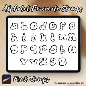 Alphabet Brush Stamps | Procreate Alphabet Brush Stamps | Alphabet Procreate Stamps | Procreate Alphabet Stamps | Procreate Alphabet