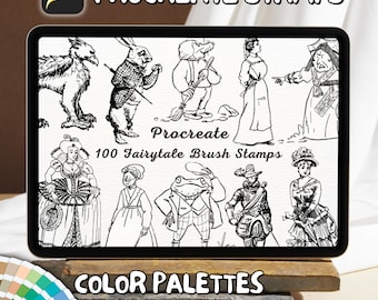 100 Fairytale Brush Stamps | Procreate Fairytale Brush Stamps | Fairytale Procreate Stamps | Procreate Fairytale Stamps | Procreate Stamps