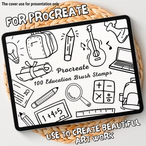 100 Education Brush Stamps | Procreate Education Brush Stamps | Education Procreate Stamps | Procreate Education Stamps | Procreate Stamps