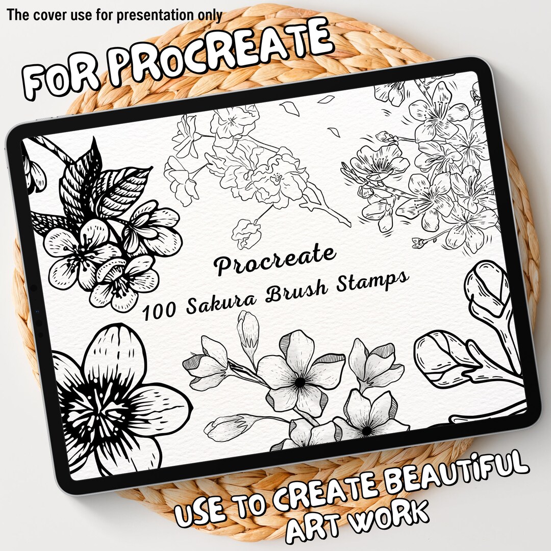100 Sakura Brush Stamps | Procreate Sakura Brush Stamps | Sakura ...