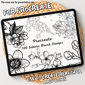100 Sakura Brush Stamps | Procreate Sakura Brush Stamps | Sakura Procreate Stamps | Procreate Sakura Stamps | Procreate Sakura
