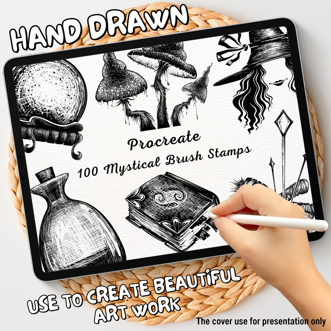 100 Mystical Brush Stamps | Procreate Mystical Brush Stamps | Mystical ...