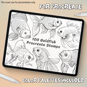 100 Goldfish Brush Stamps | Procreate Goldfish Brush Stamps | Goldfish Procreate Stamps | Procreate Goldfish Stamps | Procreate Goldfish