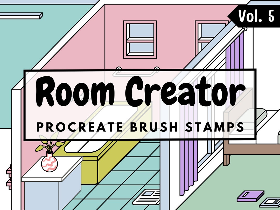 Room Creator Brush Stamps | Procreate Room Creator Brush Stamps | Room ...