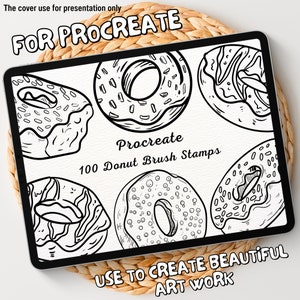 100 Donut Brush Stamps | Procreate Donut Brush Stamps | Donut Procreate Stamps | Procreate Donut Stamps | Procreate Donut | Procreate Stamps