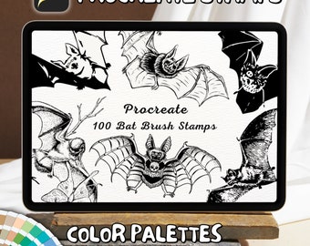 100 Bat Brush Stamps | Procreate Bat Brush Stamps | Bat Procreate Stamps | Procreate Bat Stamps | Procreate Bat | Procreate Stamps