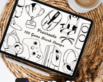 100 Game Brush Stamps | Procreate Game Brush Stamps | Game Procreate Stamps | Procreate Game Stamps | Procreate Game | Procreate Stamps