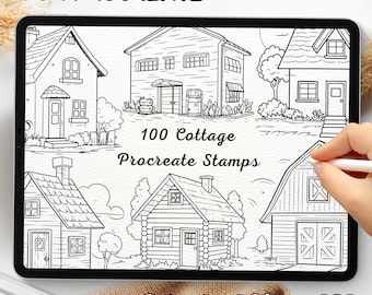 100 Cottage Brush Stamps | Procreate Cottage Brush Stamps | Cottage Procreate Stamps | Procreate Cottage Stamps | Procreate Cottage
