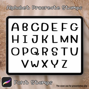 Alphabet Brush Stamps | Procreate Alphabet Brush Stamps | Alphabet Procreate Stamps | Procreate Alphabet Stamps | Procreate Alphabet