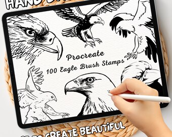 100 Eagle Brush Stamps | Procreate Eagle Brush Stamps | Eagle Procreate Stamps | Procreate Eagle Stamps | Procreate Eagle | Procreate Stamps