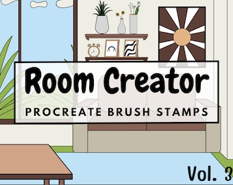 Room Creator Brush Stamps | Procreate Room Creator Brush Stamps | Room Creator Procreate Stamps | Procreate Room Creator Stamps