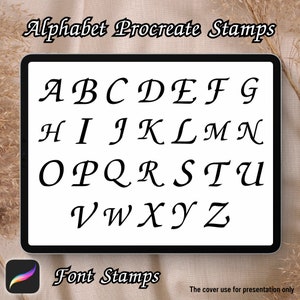 Alphabet Brush Stamps | Procreate Alphabet Brush Stamps | Alphabet Procreate Stamps | Procreate Alphabet Stamps | Procreate Alphabet