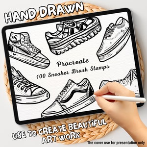 100 Sneaker Brush Stamps | Procreate Sneaker Brush Stamps | Sneaker Procreate Stamps | Procreate Sneaker Stamps | Procreate Sneaker