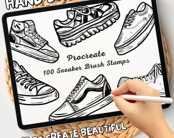 100 Sneaker Brush Stamps | Procreate Sneaker Brush Stamps | Sneaker Procreate Stamps | Procreate Sneaker Stamps | Procreate Sneaker