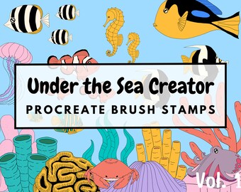 Under the Sea Creator Brush Stamps | Procreate Under the Sea Creator Brush Stamps | Under the Sea Creator Procreate Stamps