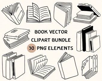 Book Vector Clipart Bundle | Book Vector Clipart | Book Clipart | Book Png Clipart | Book Png | Book Png Format | Book Png Bundle