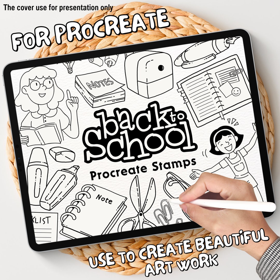 100 Back to School Brush Stamps | Procreate Back to School Brush Stamps ...