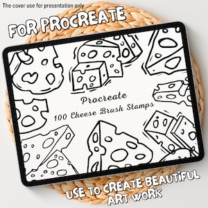 100 Cheese Brush Stamps | Procreate Cheese Brush Stamps | Cheese Procreate Stamps | Procreate Cheese Stamps | Procreate Cheese
