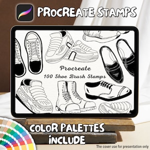 100 Shoe Brush Stamps | Procreate Shoe Brush Stamps | Shoe Procreate Stamps | Procreate Shoe Stamps | Procreate Shoe | Procreate Stamps