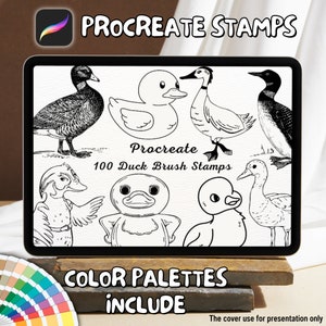 100 Duck Brush Stamps | Procreate Duck Brush Stamps | Duck Procreate Stamps | Procreate Duck Stamps | Procreate Duck | Procreate Stamps