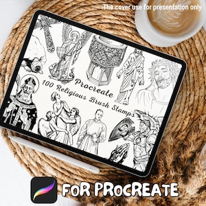 100 Religious Brush Stamps | Procreate Religious Brush Stamps | Religious Procreate Stamps | Procreate Religious Stamps | Procreate Stamps