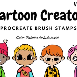 Cartoon Creator Brush Stamps | Procreate Cartoon Creator Brush Stamps | Cartoon Creator Procreate Stamps | Procreate Cartoon Creator Stamps