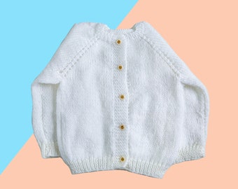 Ukrainian Made Kid's Sweater Knit, Children's Handmade clothing, Hand Knit Girl's Sweater, Girl's Spring Sweater, Kid Jacket