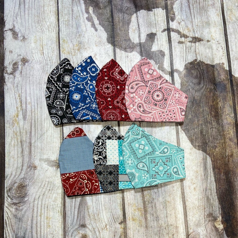 Bandana Face Mask Bandana Mask Cool Fashion Cotton Mask Etsy