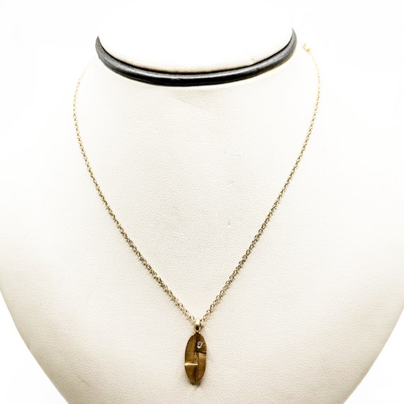 Estate 18k Gold Necklace with Diamond
