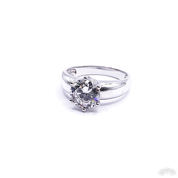 3 carat cubic zirconia ring deals