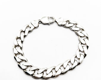 Estate Sterling Silver Heavy Link Bracelet