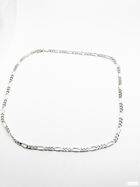 Sterling Silver Figaro Chain Necklace